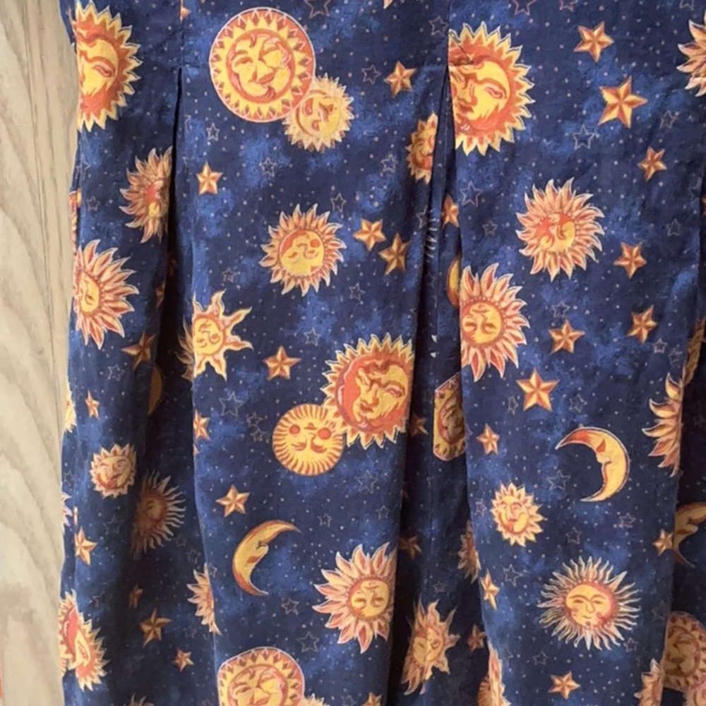 Celestial Sun Moon and Stars Short Sleeve Romper - Picture 4 of 10